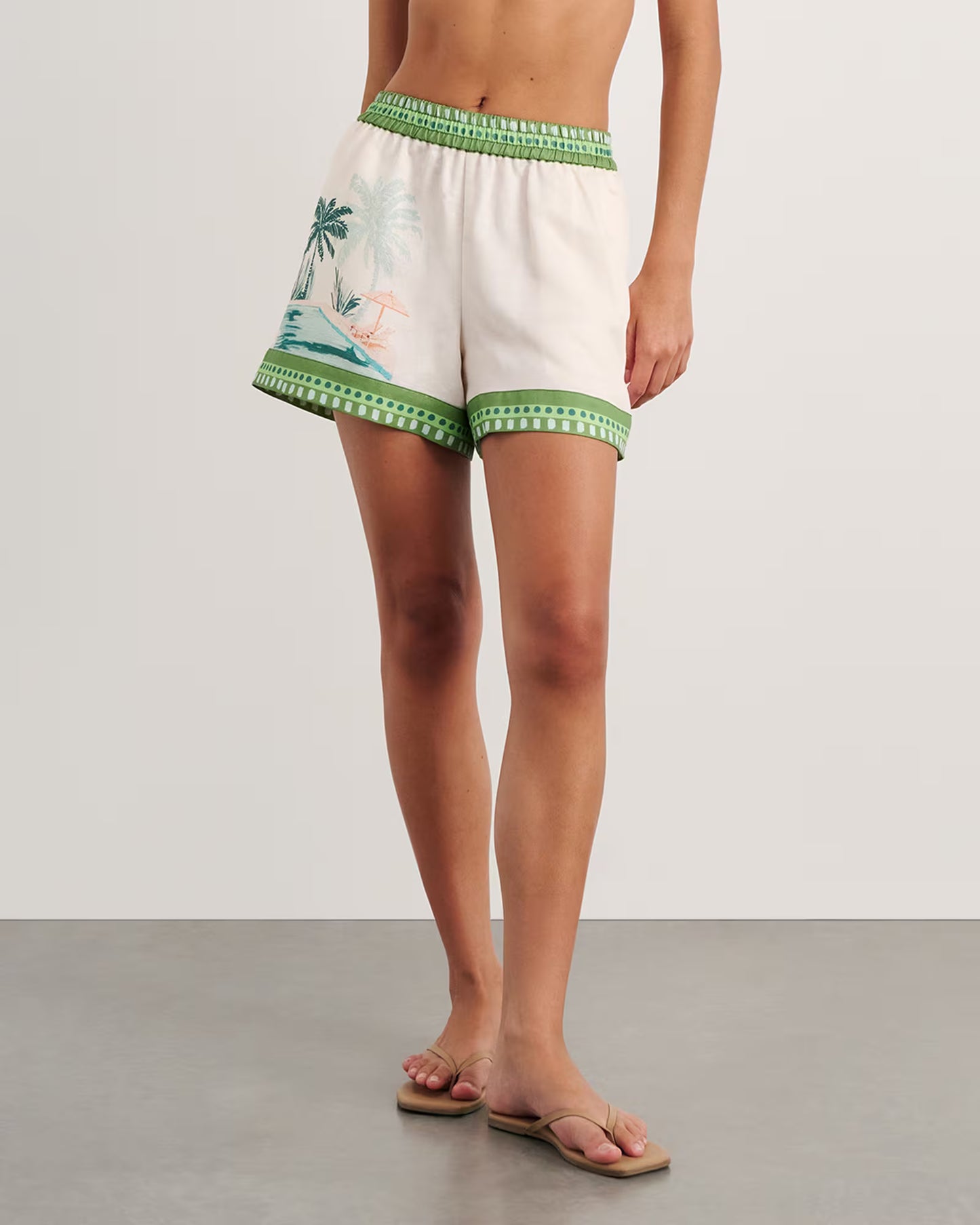 JAG Sunlounger Shirt and Elastic Short Set, size 6