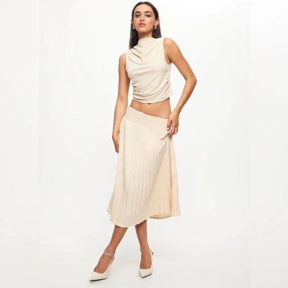 Lioness Sydney Pleat Skirt, and matching top, Size XS