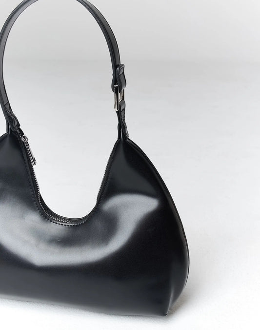 Glassons Faux Leather Crescent Shoulder Bag