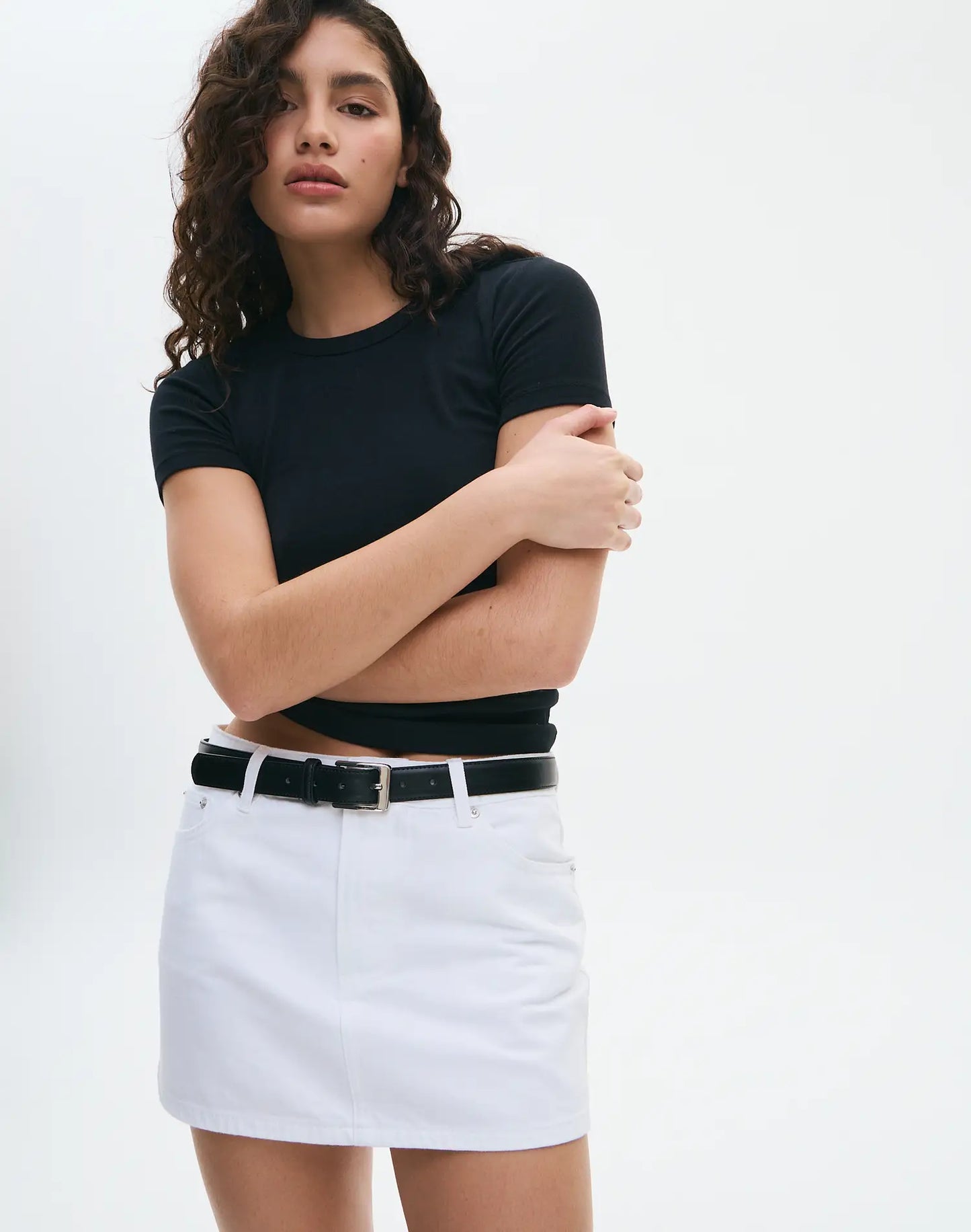 Glassons Low Rise Denim Mini Skirt, size 6