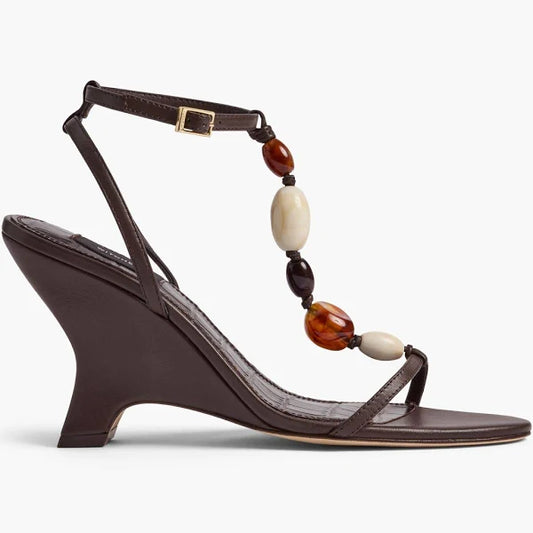 Witchery Women's Brown Espadrilles Giselle Wedge, size 38
